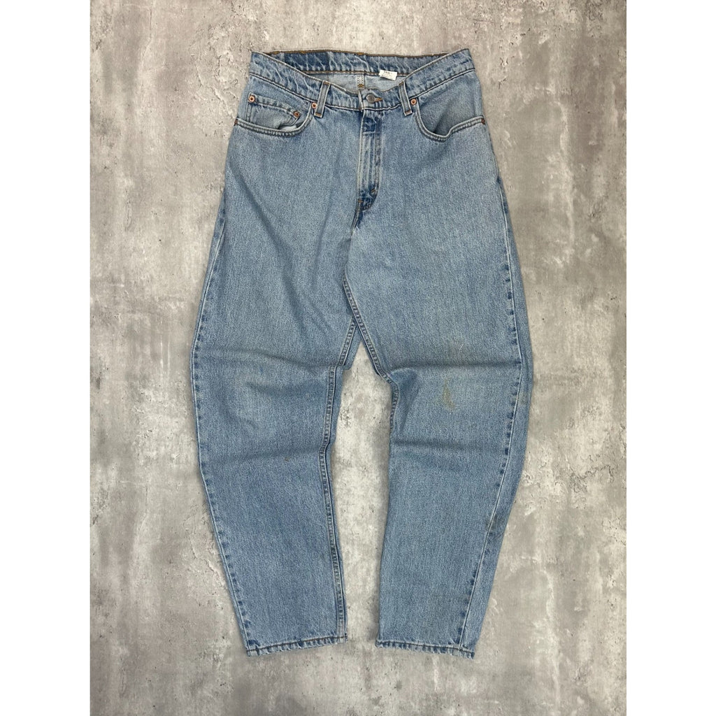 Vintage 90s Levis 560 Red Tab Loose Fit Light Wash Denim Pants Size 31 Blue