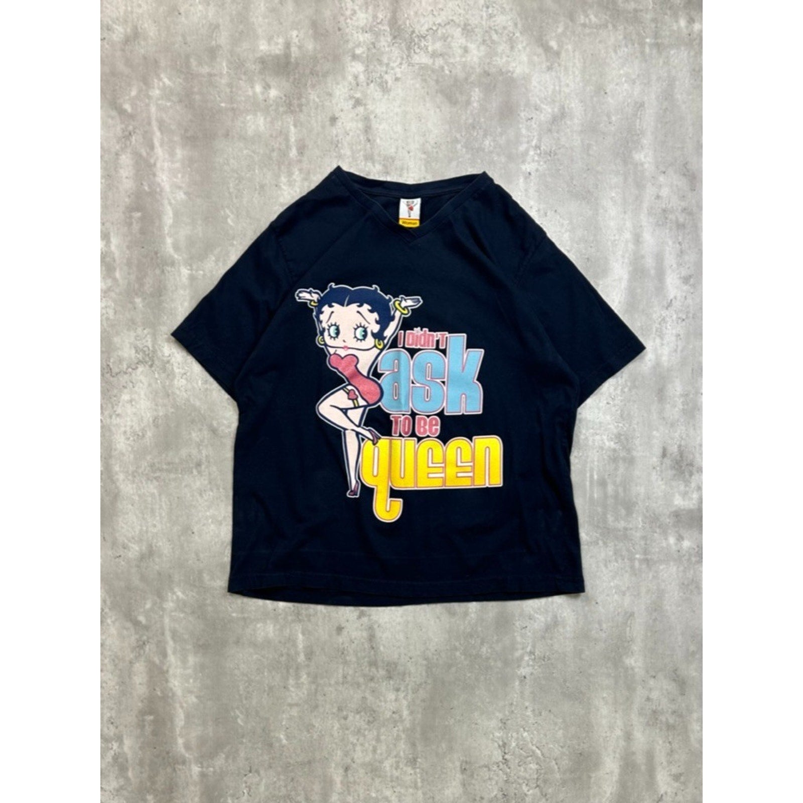 Vintage 2003 Betty Boop Didnt Ask To Be The Queen Cartoon Graphic T-Shirt Sz XL