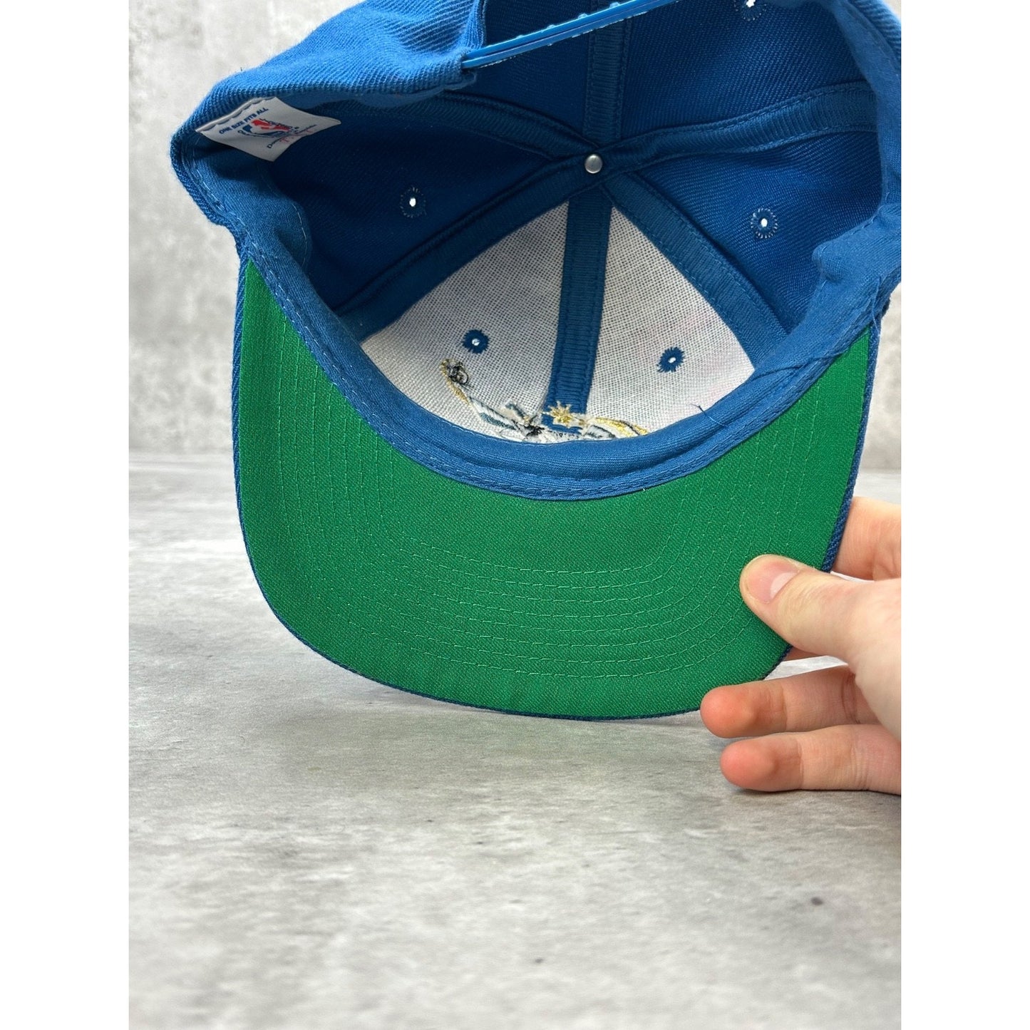 Vintage 90s Washington Wizards NBA Embroidered Logo Snapback Hat OSFA