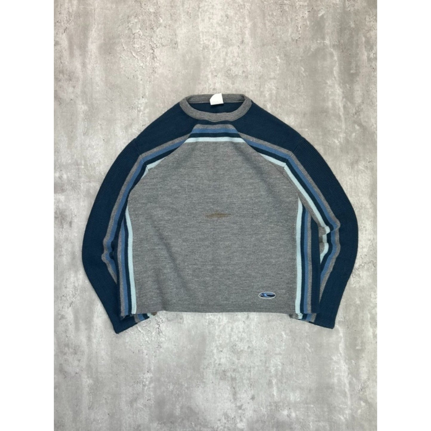 Vintage 90s O'Neill Embroidered Logo Striped Pullover Knit Sweater Size Large