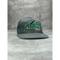 Vintage 90s Bass Angler Fishing Spellout Graphic Trucker Snapback Hat OSFA
