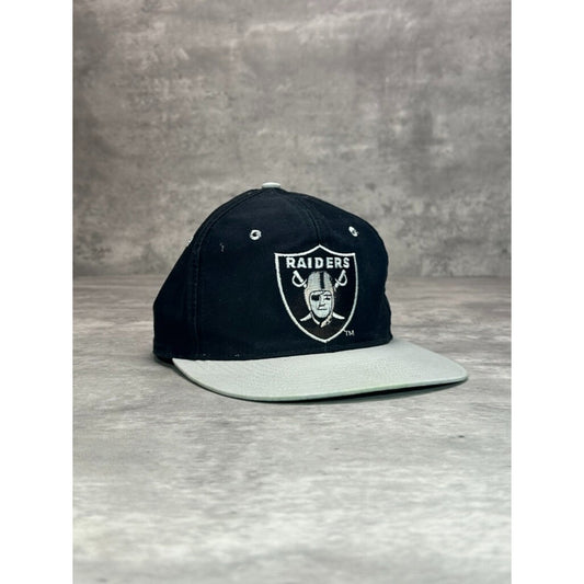 Vintage 90s Los Angeles Raiders NFL Embroidered Logo Snapback Hat OSFA