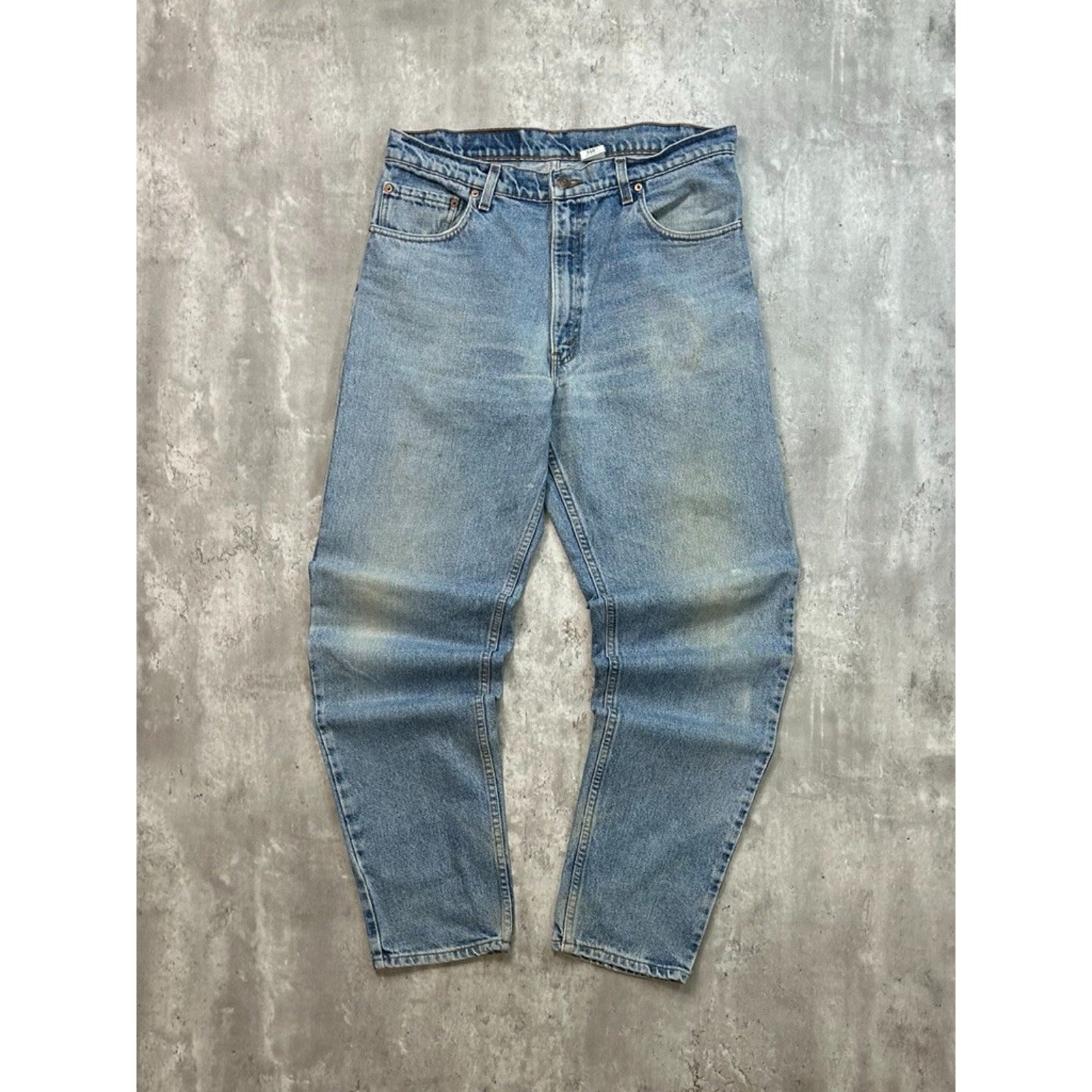 Vintage 90s Levis 550 Red Tab Light Wash Denim Pants Size 35