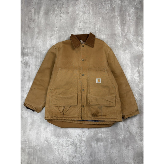 Vintage 90s Carhartt Insulated Canvas Workwear Arctic Hunting Jacket Size XL