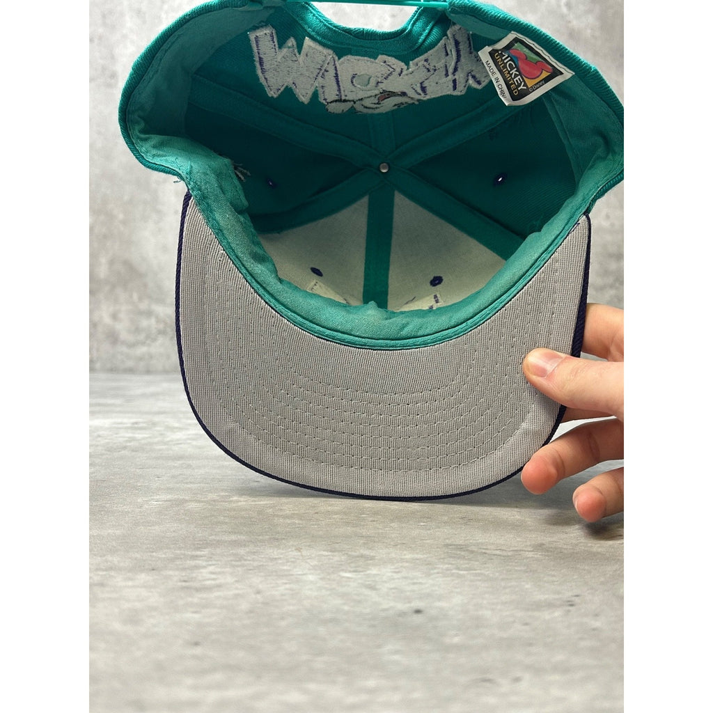 Vintage 90s Disney Mickey Mouse Embroidered Character Snapback Hat OSFA