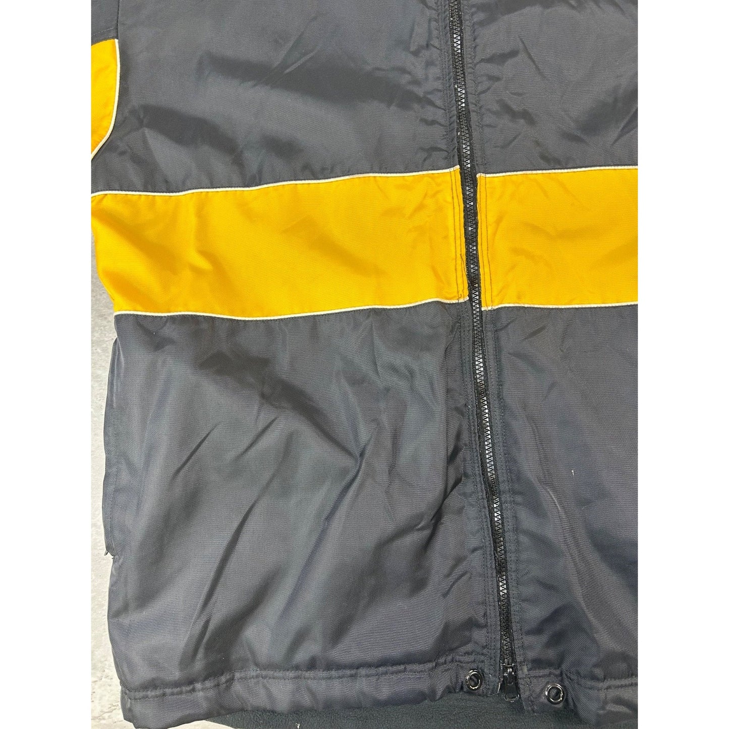 Vintage Iowa Hawkeyes NCAA Embroidered Logo Reversible Jacket Size Large