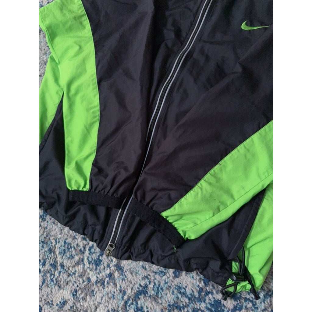 Vintage Nike Embroidered Mini Swoosh Full Zip Windbreaker Jacket Size Large