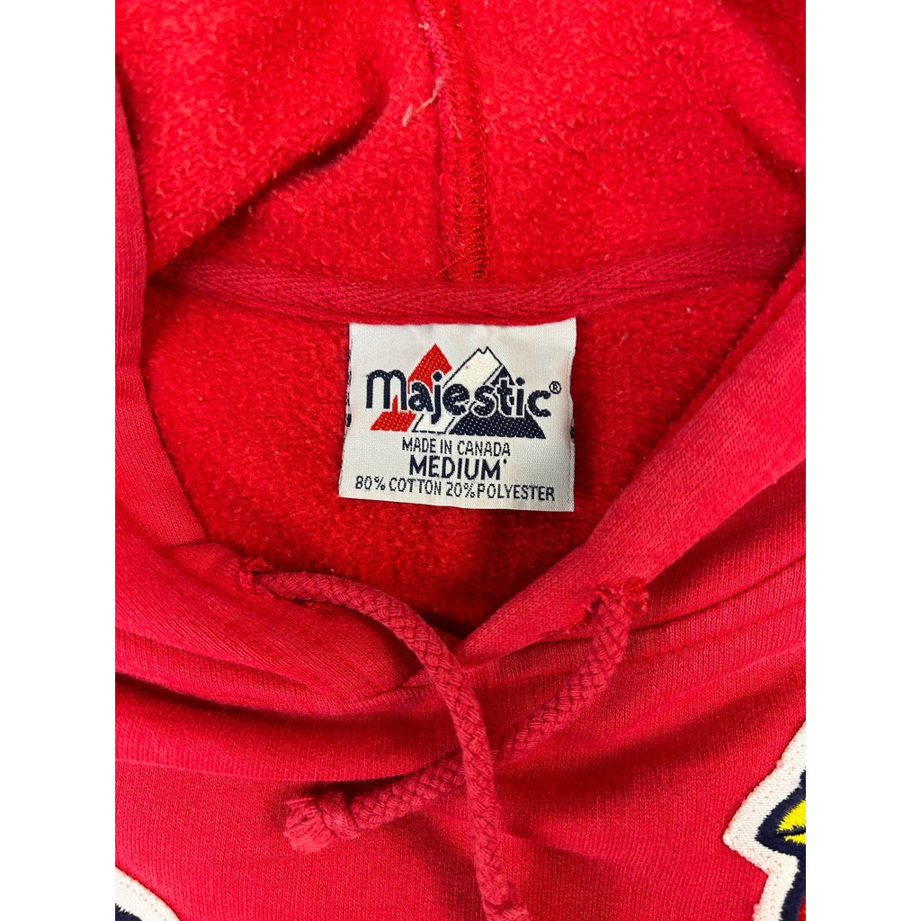 Vintage 90s St Louis Cardinals MLB Embroidered Pullover Hooded Sweatshirt Medium