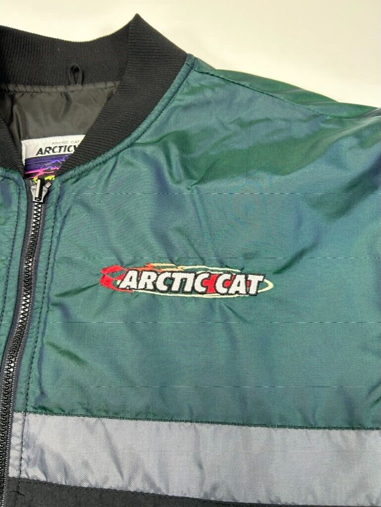 Vintage 90s Arctic Cat Arcticwear Nylon Thinsulate Full Zip Jacket Size Medium