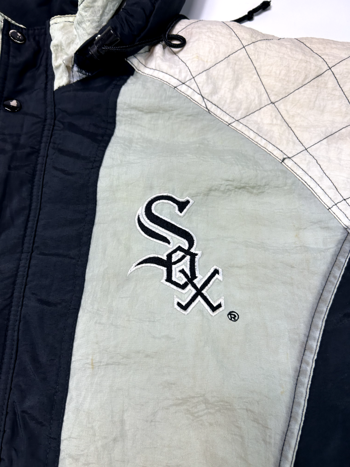 Vintage 90s Chicago White Sox MLB Starter Insulated Full Zip Jacket Size Large