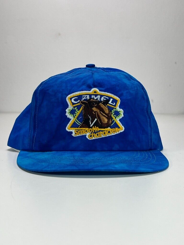 Vintage 90s Camel Smooth Character Embroidered Patch Nylon Snapback Hat OSFA