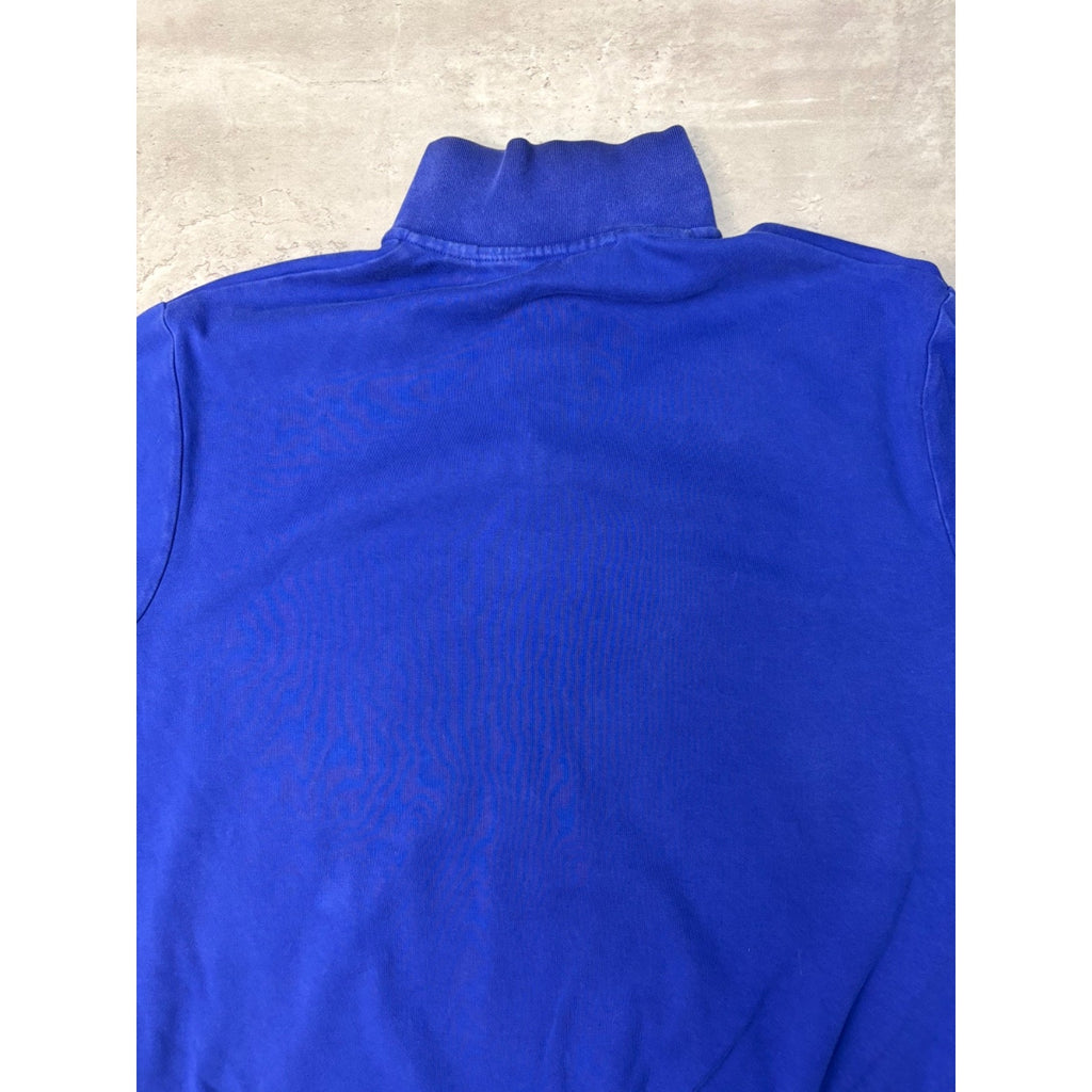 Vintage Polo Golf 1/4 Zip Pullover Collared Blue Sweatshirt Size Medium