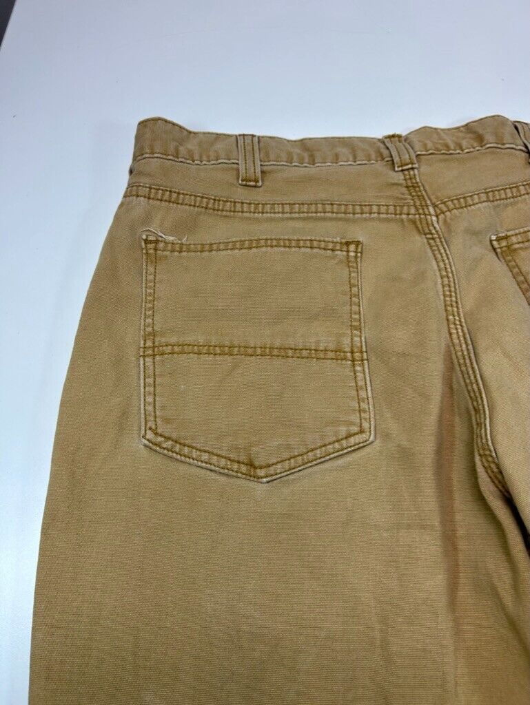 Carhartt Relaxed Fit Canvas Workwear Five Pocket Pants Size 36 Beige