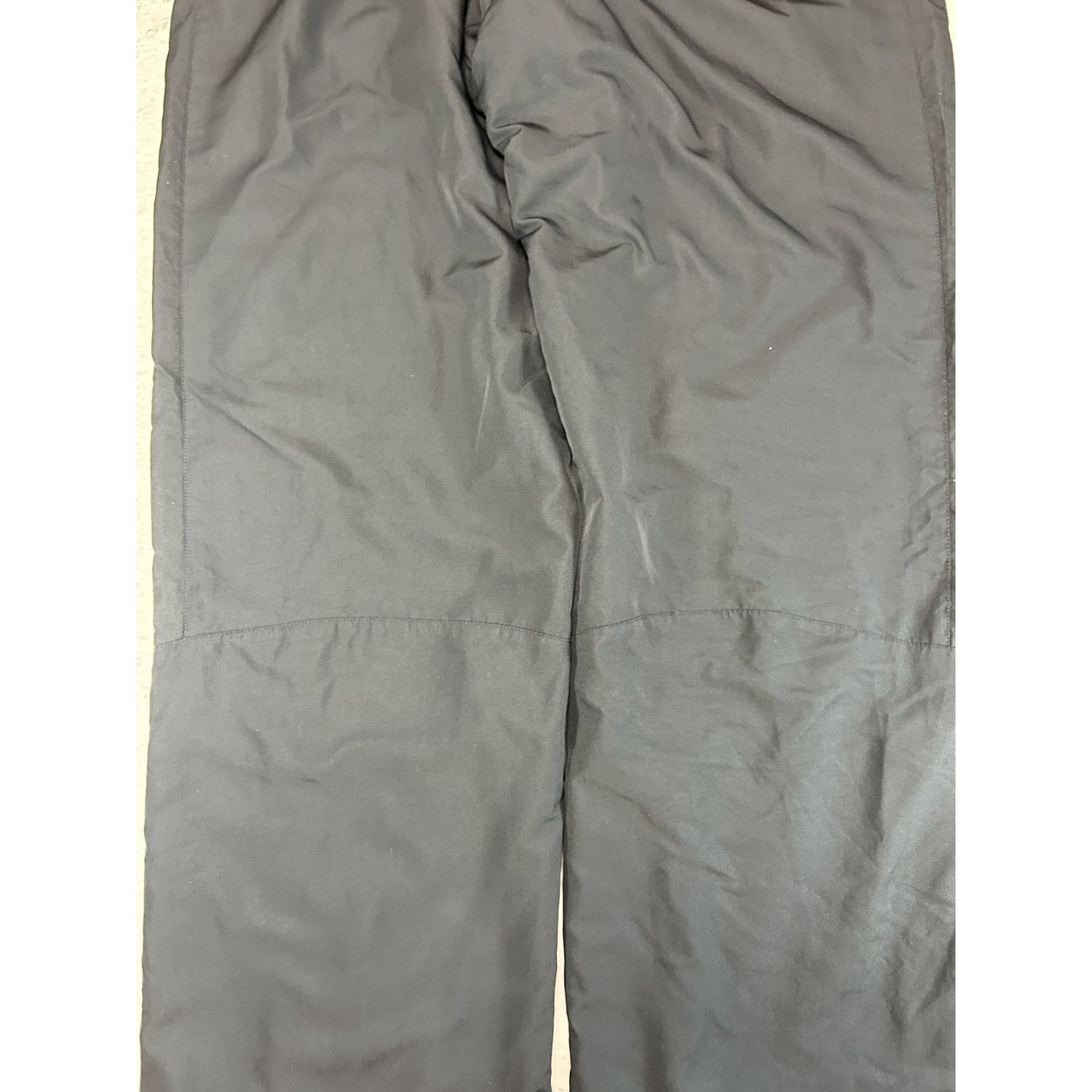 Vintage 2000s Nike Embroidered Swoosh Nylon Track Pants Size Large Black