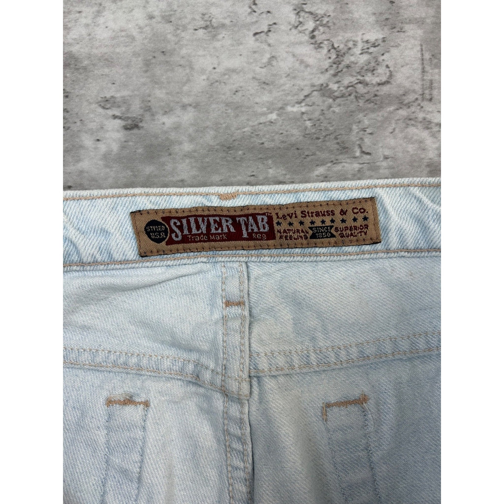 Vintage 90s Levis Silver tab Light Wash Denim Pants Size 34