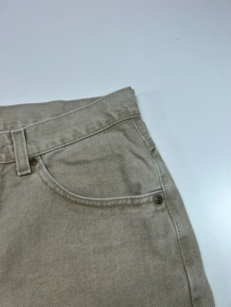 Vintage L.L. Bean Double L Classic Fit Khaki Denim Pants Size 31