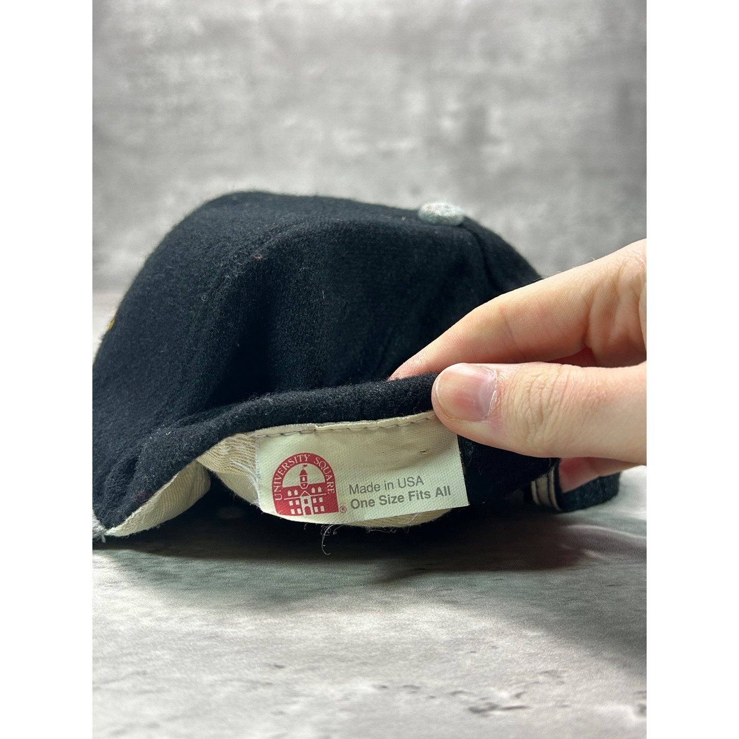 Vintage 90s Michigan Tech University Embroidered Spellout Snapback Hat OSFA