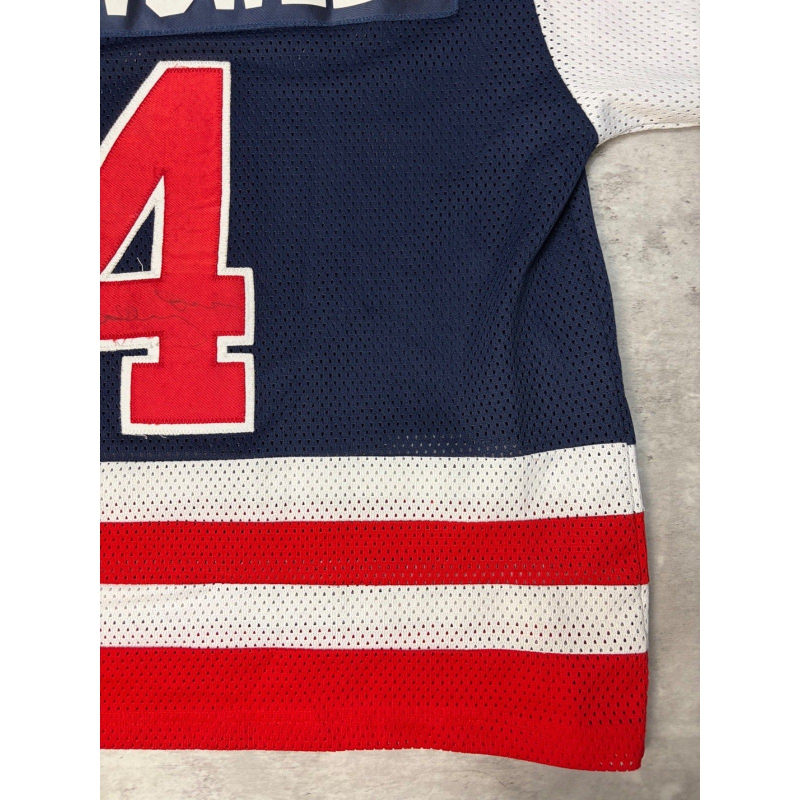 Vintage Mississauga Rebels #4 Stitched Hockey Jersey Size Medium