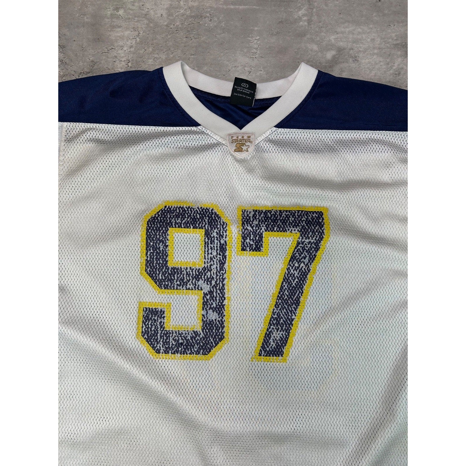 Vintage Michigan Wolverines #97 NCAA Collegiate Starter Jersey Size XL