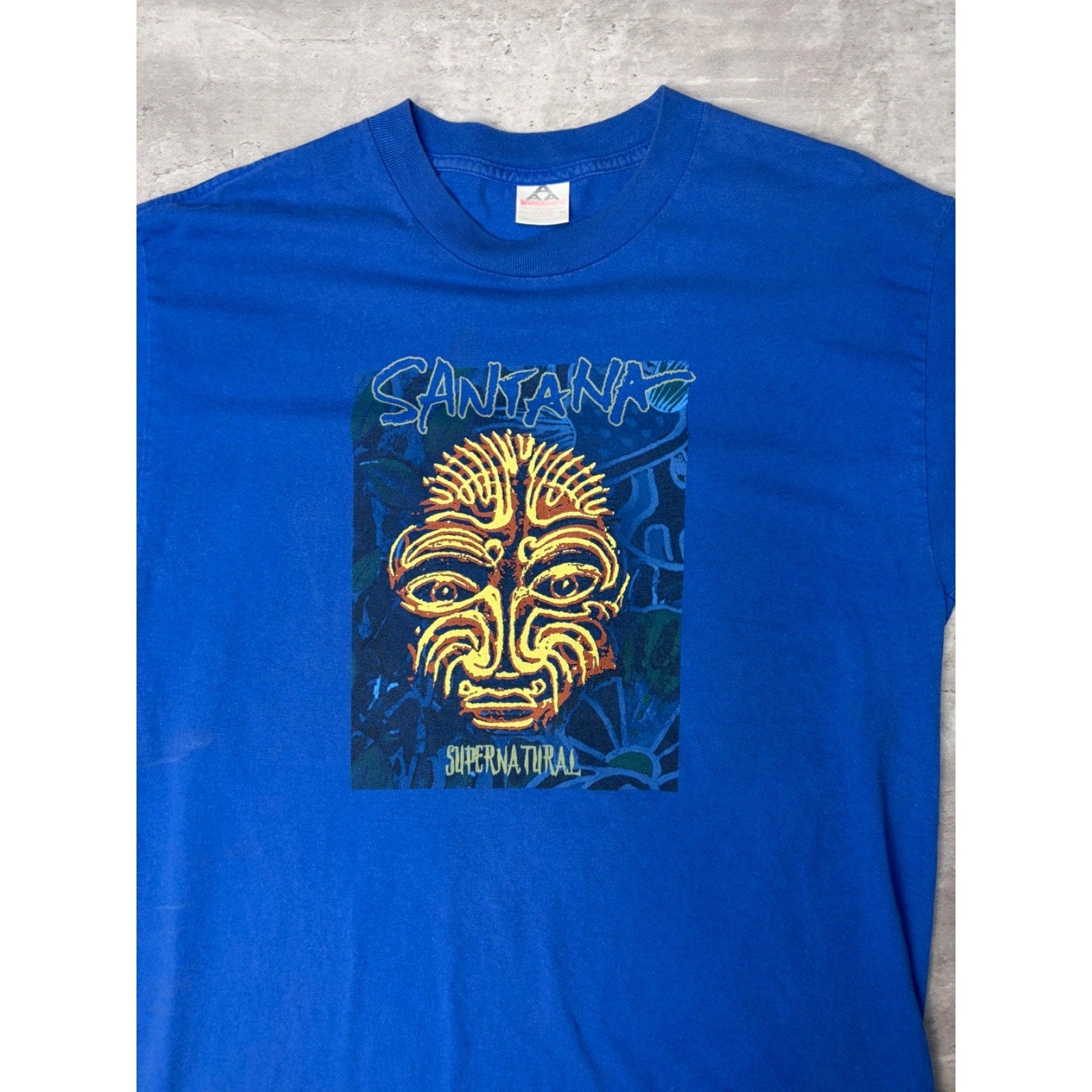 Vintage 1999 Santana Supernatural Latin Rock Band Music T-Shirt Size Large