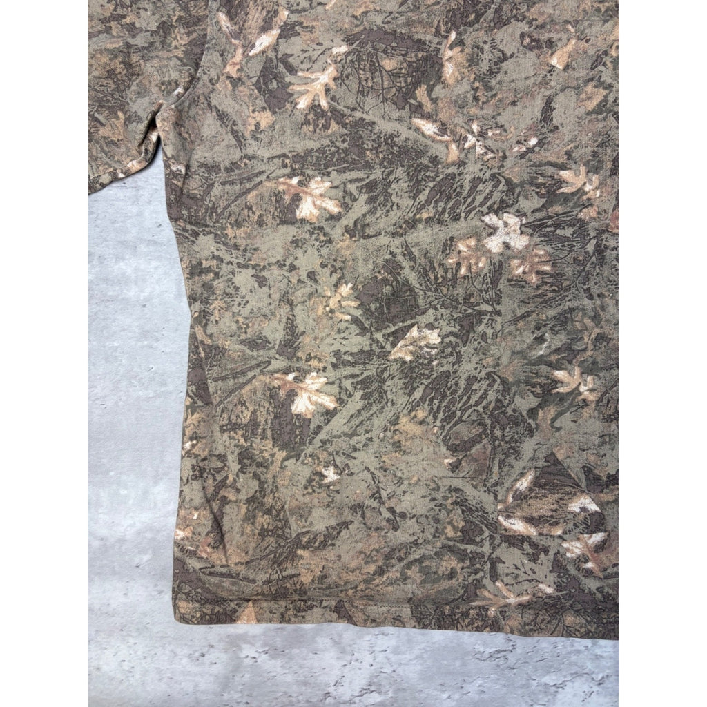 Vintage Arizona Jean Co Tree Camo Boxy Fit Hunting T-Shirt Size Large