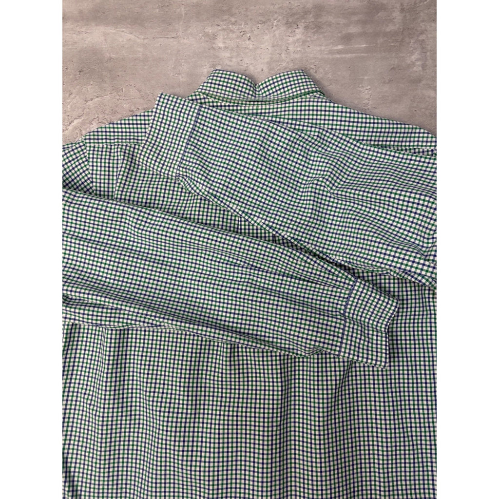 Vintage Polo Ralph Lauren Embroidered Pony Cropped Button Up Shirt Size Medium
