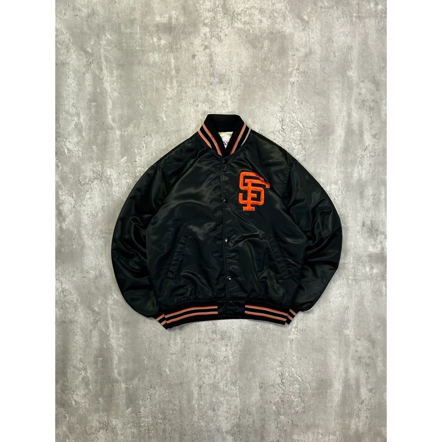 Vintage 80s/90s San Francisco Giants MLB Embroidered Satin Bomber Jacket Medium