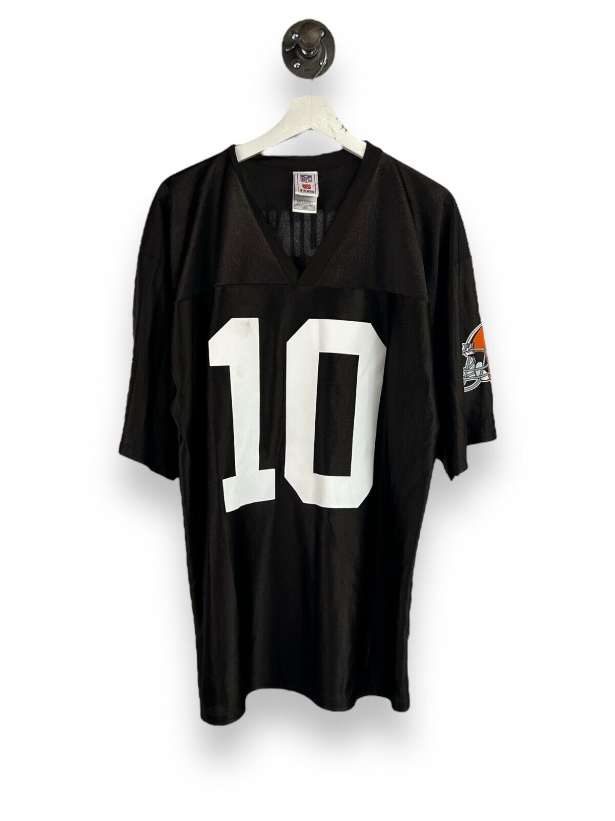 Vintage Brady Quinn #10 Clevland Browns NFL Football Jersey Size Large Brown