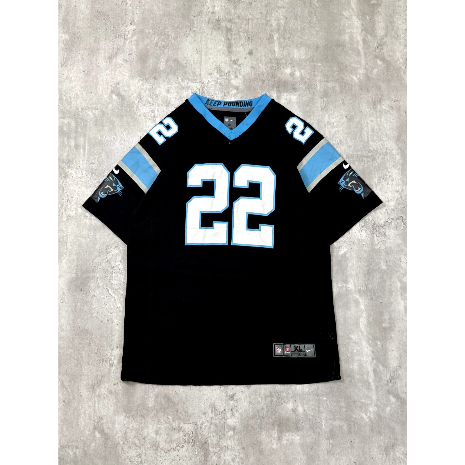 Christian McCaffrey #22 Carolina Panthers NFL Football Jersey Size XL YOUTH