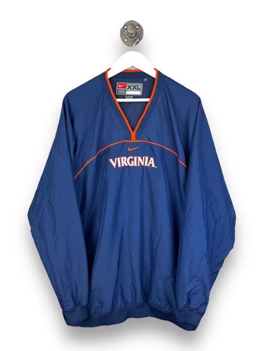 Vintage Nike Team Virginia Cavaliers Middle Swoosh Windbreaker Jacket Size 2XL