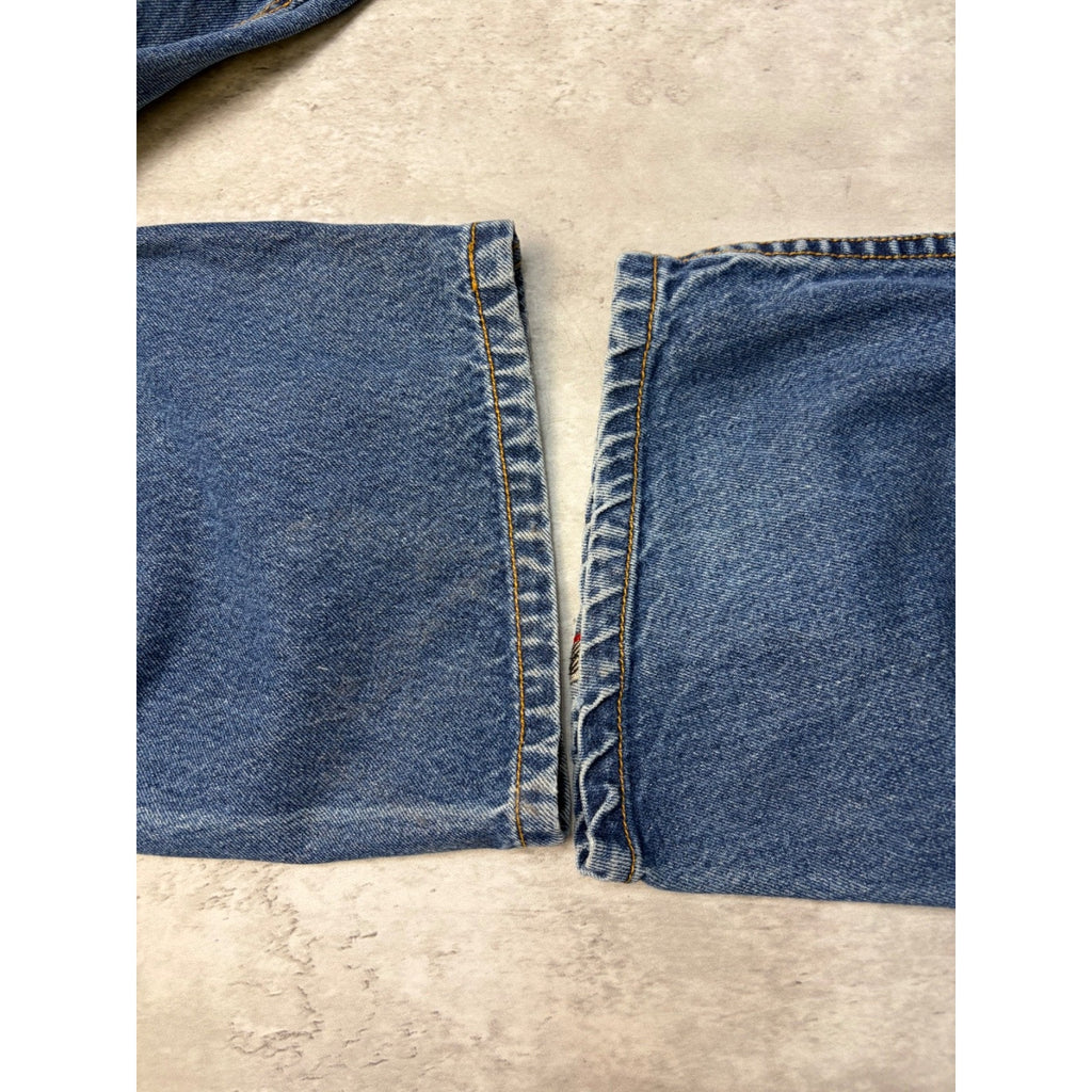 Vintage Y2K Evisu Two Tone Pocket Logo Medium Wash Denim Pants Size 40