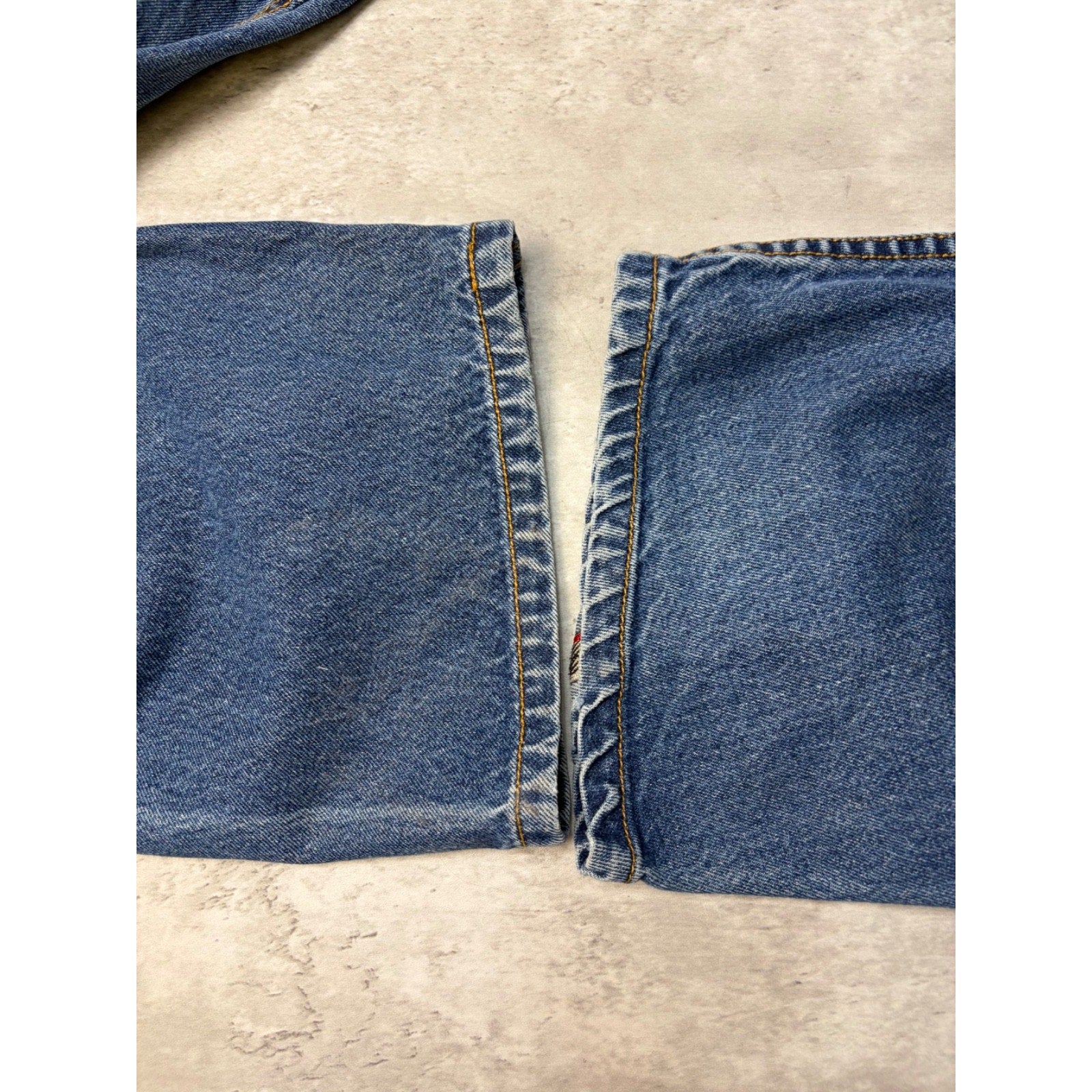 Vintage Y2K Evisu Two Tone Pocket Logo Medium Wash Denim Pants Size 40