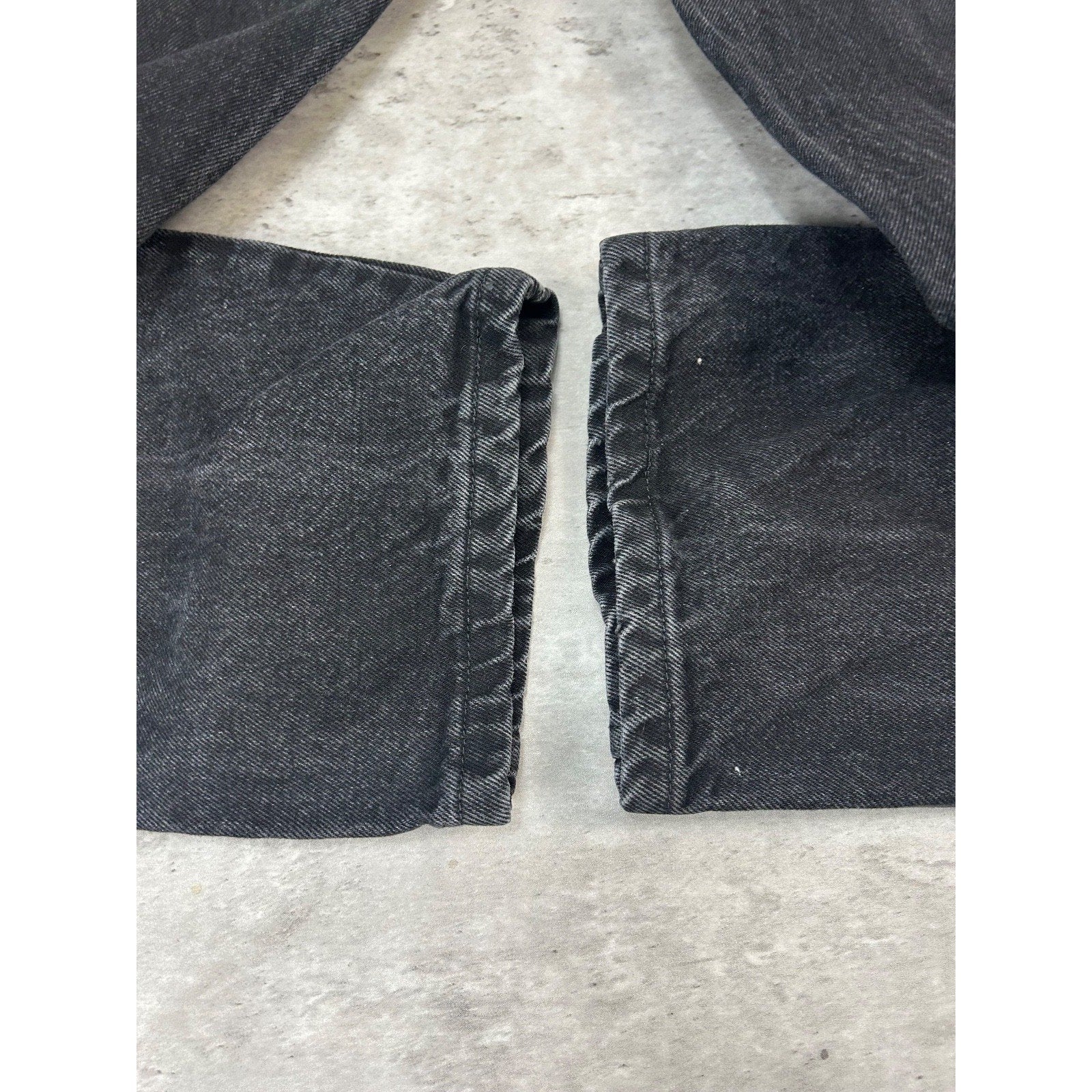 Vintage 90s Rustler Black Denim Straight Leg Pants Size 33