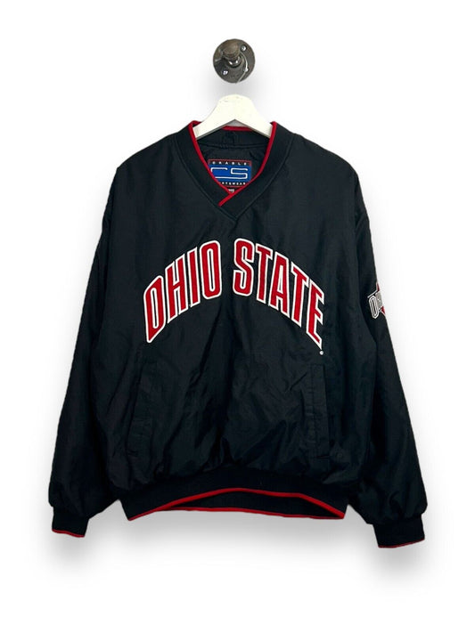 Vintage 90s Ohio State Buckeyes NCAA Embroidered Pullover Jacket Size Medium