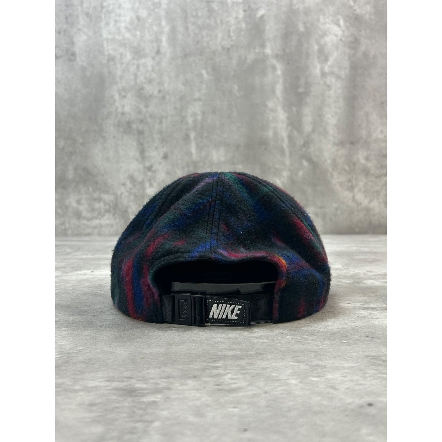 Vintage 90s Nike F.I.T Abstract Fleece Running Strapback Hat OSFA