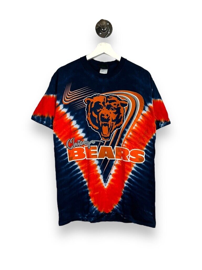 Chicago Bears NFL Big Logo Graphic Tye Dye Football T-Shirt Size Medium