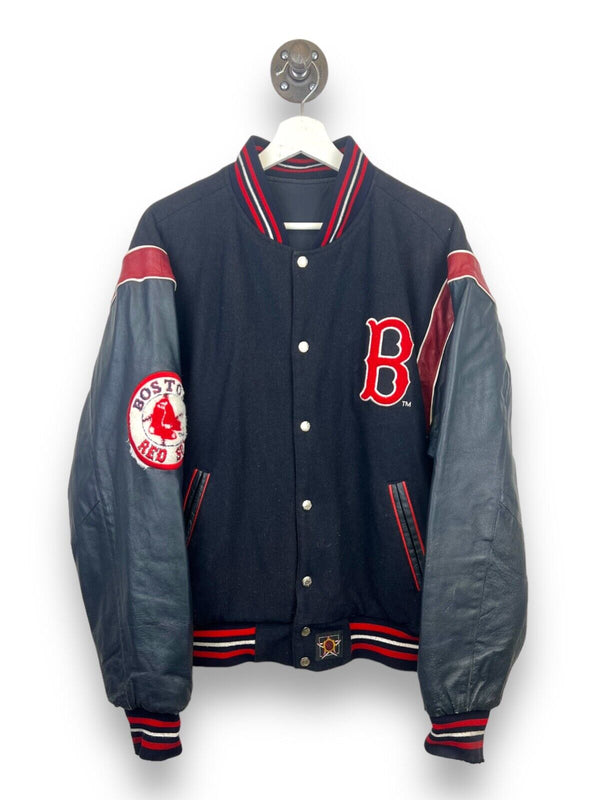 Vintage Boston Red Sox Jeff Hamilton Reversible Bomber Jacket Size Medium