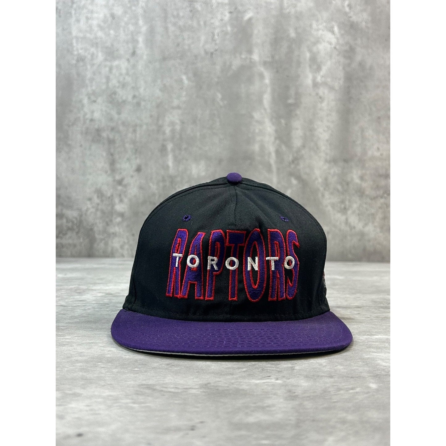 Vintage 1994 Toronto Raptors NBA Embroidered Spellout Snapback Hat OSFA