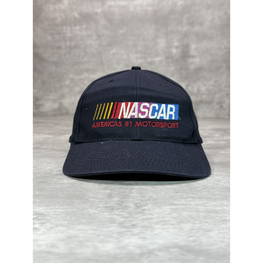 Vintage NASCAR Americas #1 Motorsport Embroidered Logo Strapback Hat OSFA