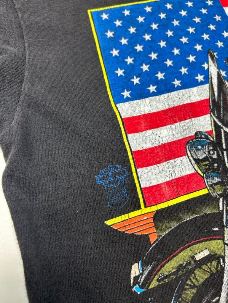 Vintage 1991 Harley Davidson Made In America Motorcycle Graphic T-Shirt Medium