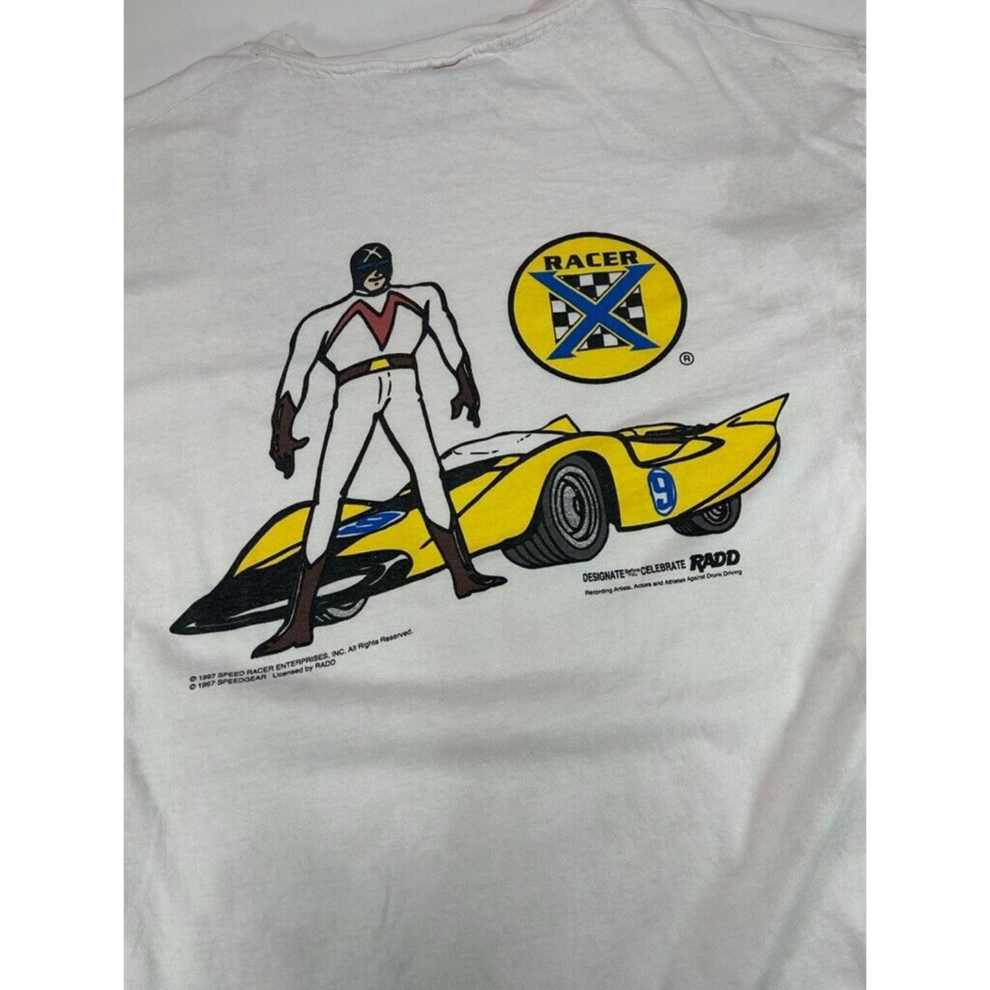 Vintage 1997 Speedracer Racer X Character Graphic T-Shirt Size Large