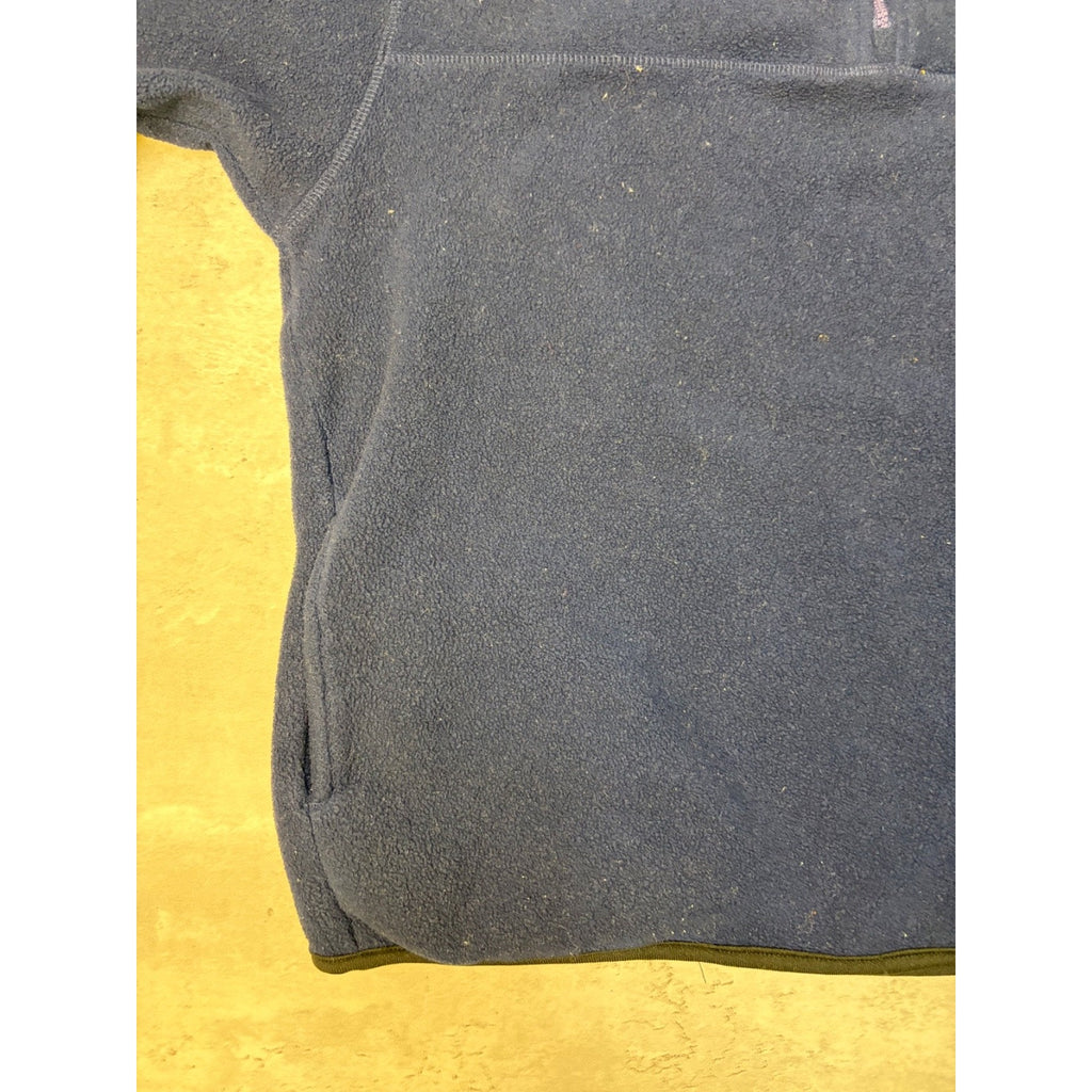 Vintage Indiana Pacers NBA Embroidered Spellout Logo 1/4 Zip Sweatshirt Sz Large