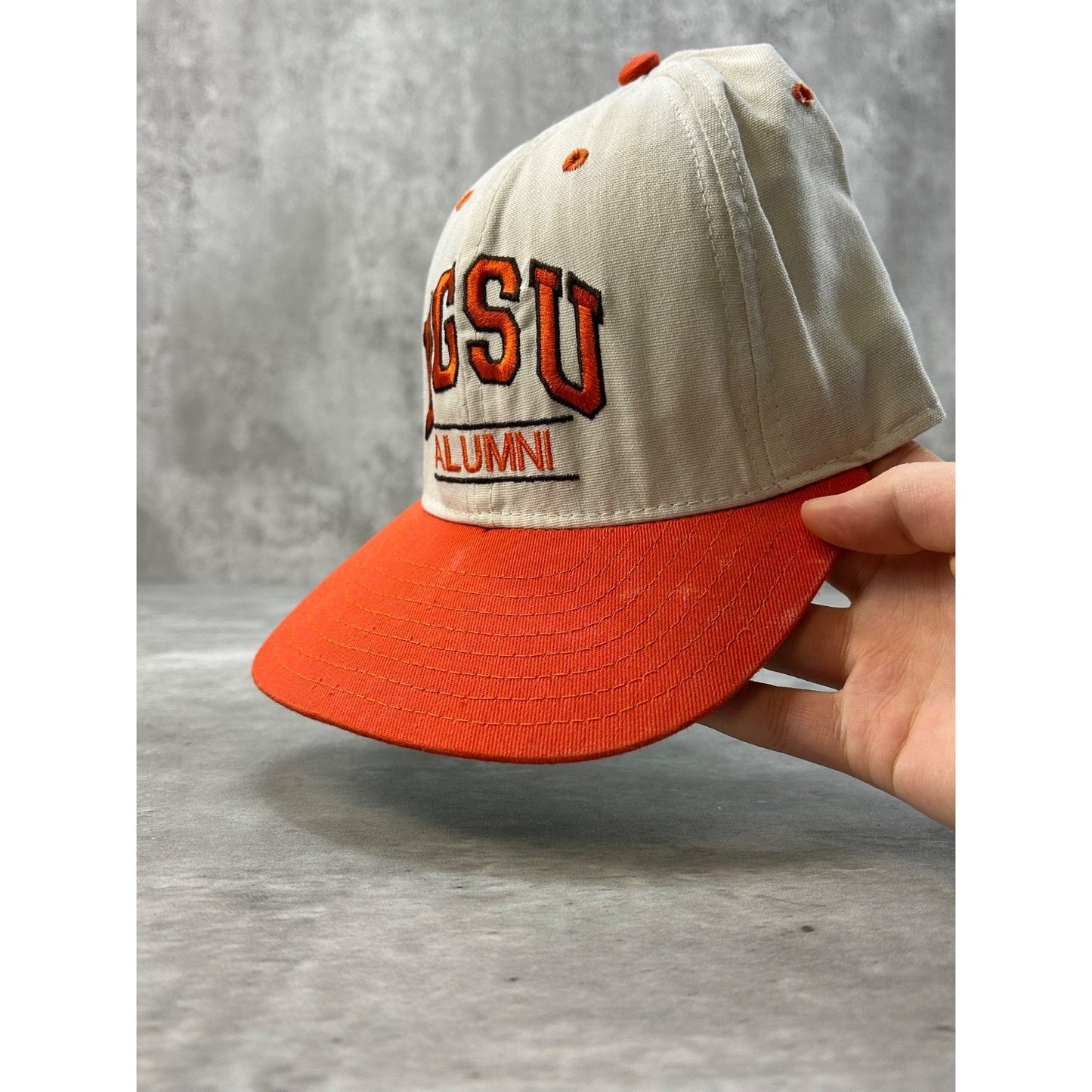 Vintage 90s Bowling Green State Alumni NCAA Embroidered Strapback Hat OSFA