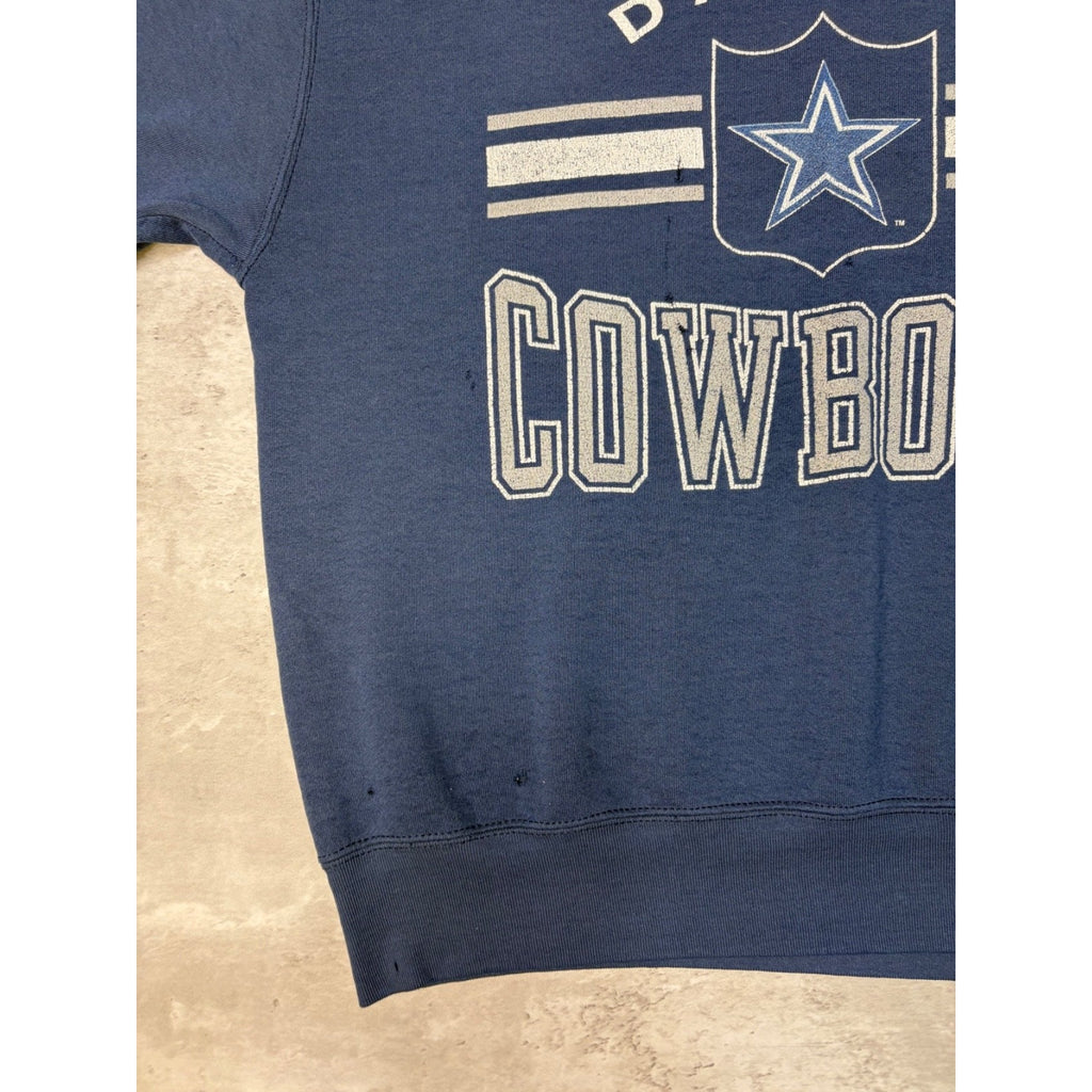 Vintage 1995 Dallas Cowboys NFL Big Graphic Spellout Sweatshirt Size XL