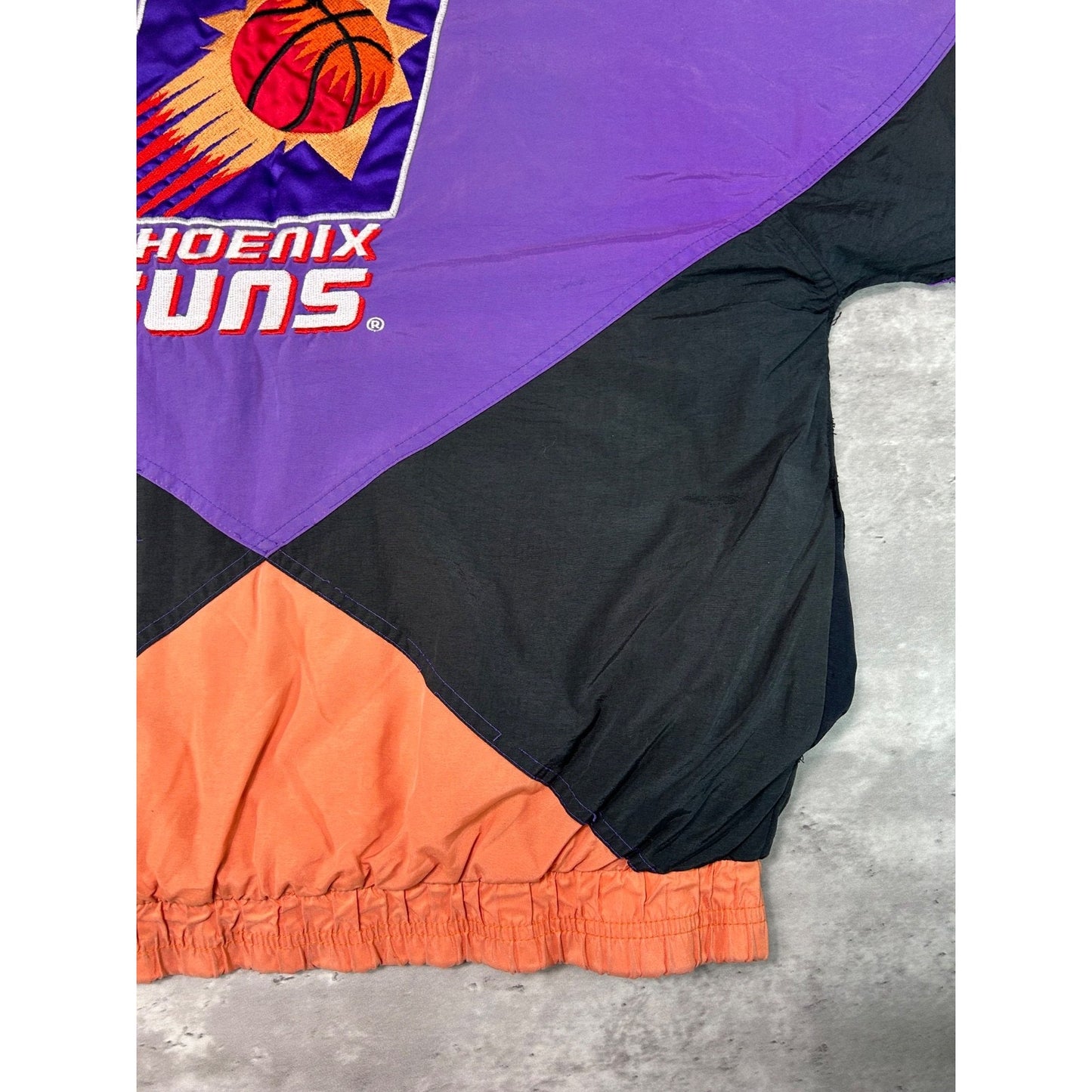 Vintage 90s Pheonix Suns NBA Embroidered Full Zip Hooded Jacket Size XL YOUTH