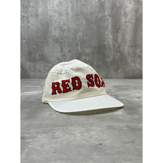Vintage 90s Boston Red Sox MLB Graphic Army Style Baseball Hat OSFA
