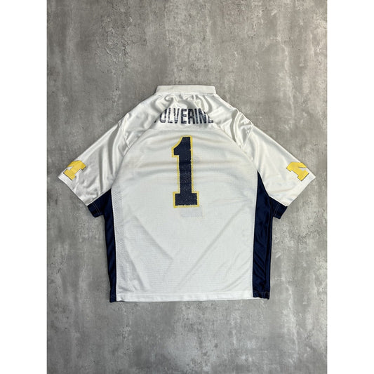 Vintage Michigan Wolverines #1 NCAA Starter Football Jersey Size Large