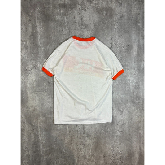 Vintage 1970s Hi-C Good Sports Drink Promo Graphic Ringer T-Shirt Size Large