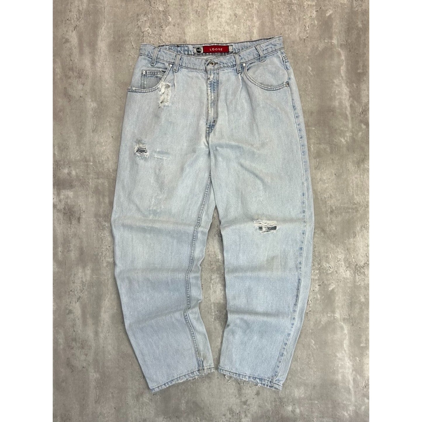 Vintage 90s Levis Silvertab Loose Fit Light Wash Denim Pants Size 34