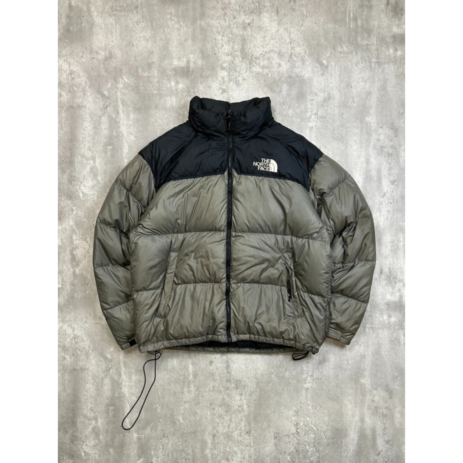 Vintage The North Face TNF 700 Two Tone Full Zip Down Puffer Jacket Size XL